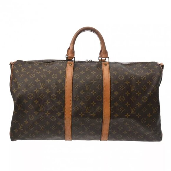 LOUIS VUITTON Monogram Keepall Bandouliere 2WAY Brown - Picture 1 of 12